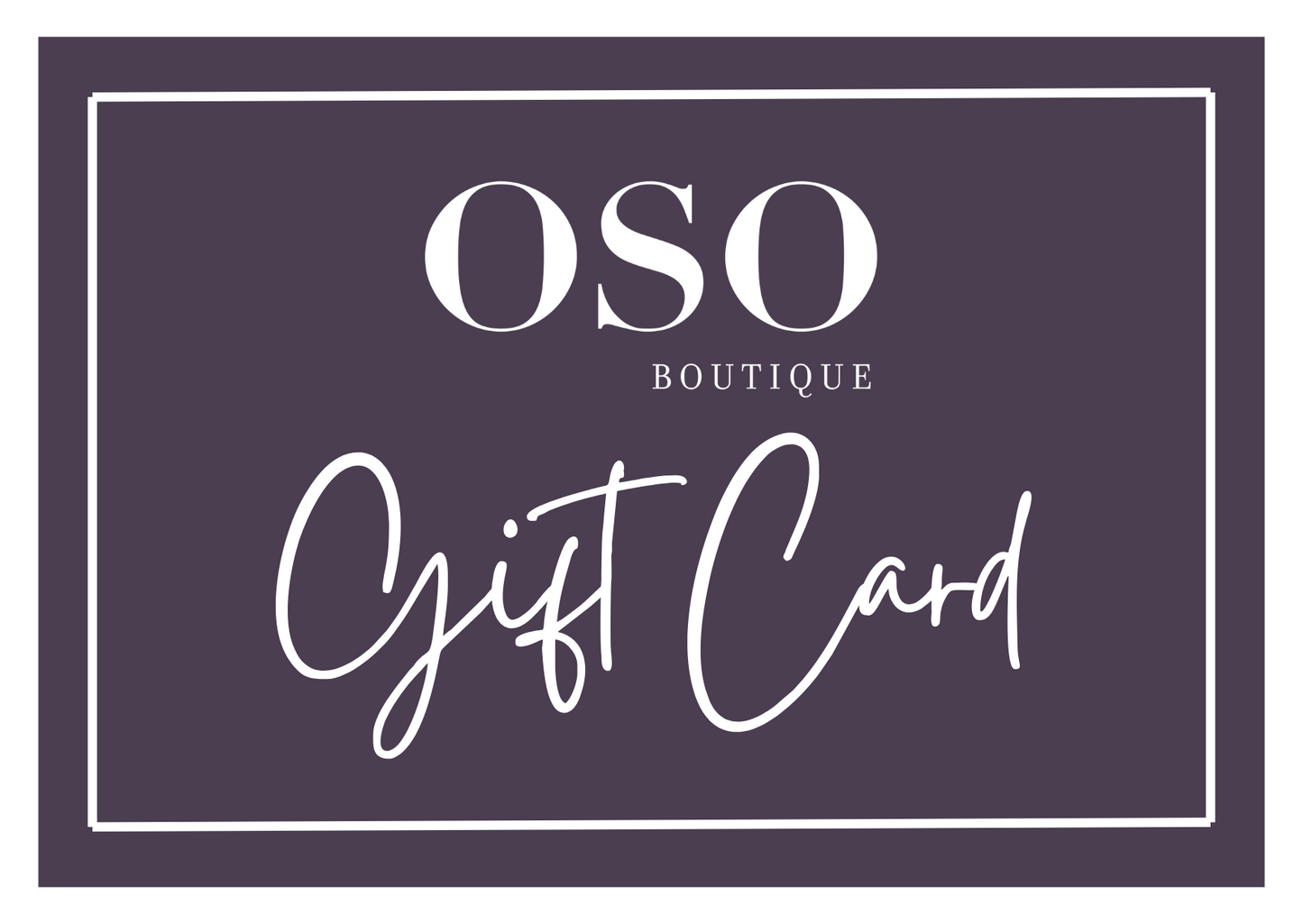 OSOboutique Gift Card